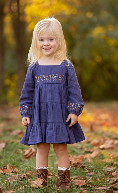 Clara Embroidered Floral Dress