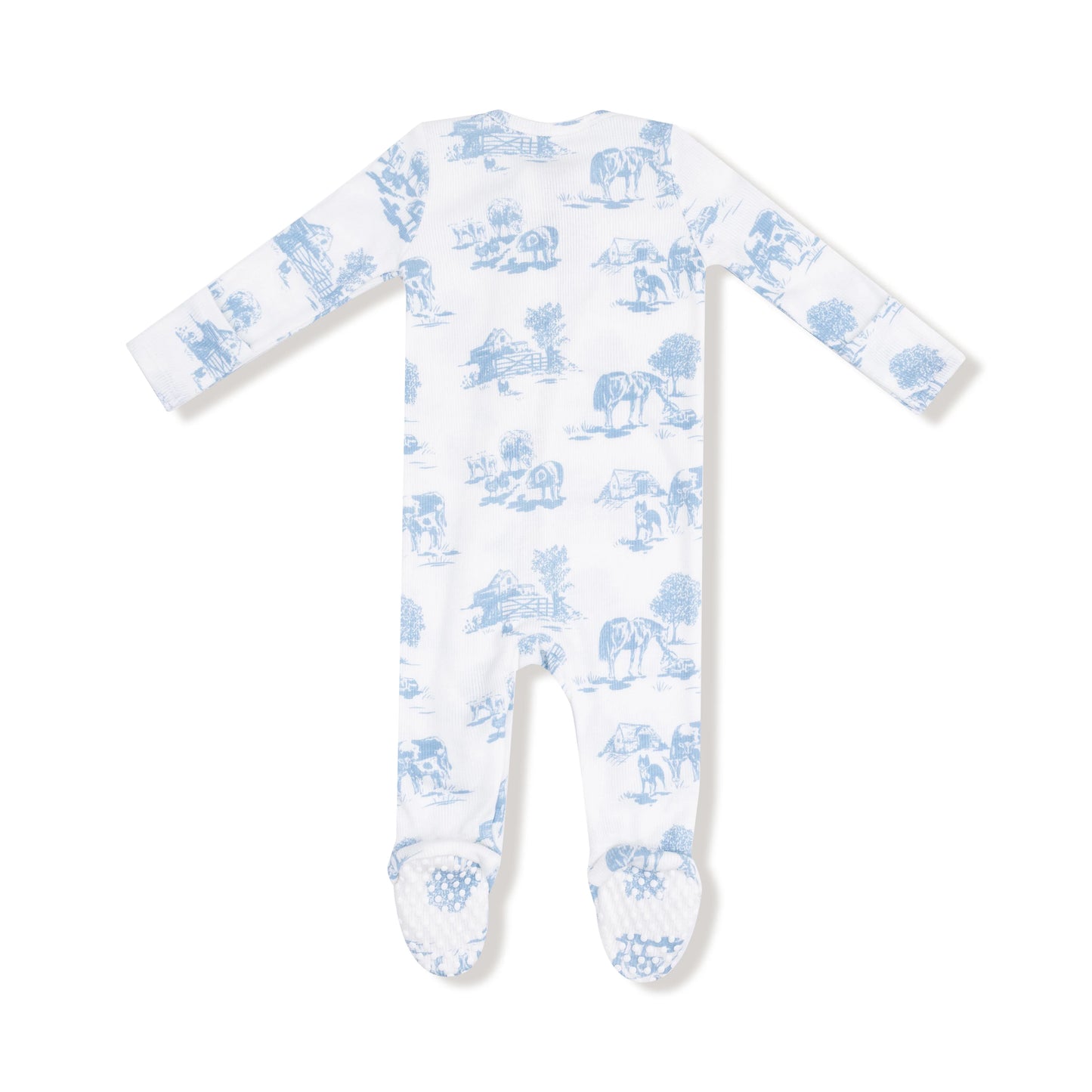 Blue Farm Toile Footie