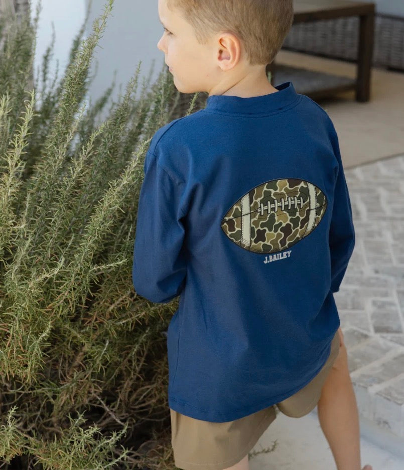 Camo Football Longsleeve Tee