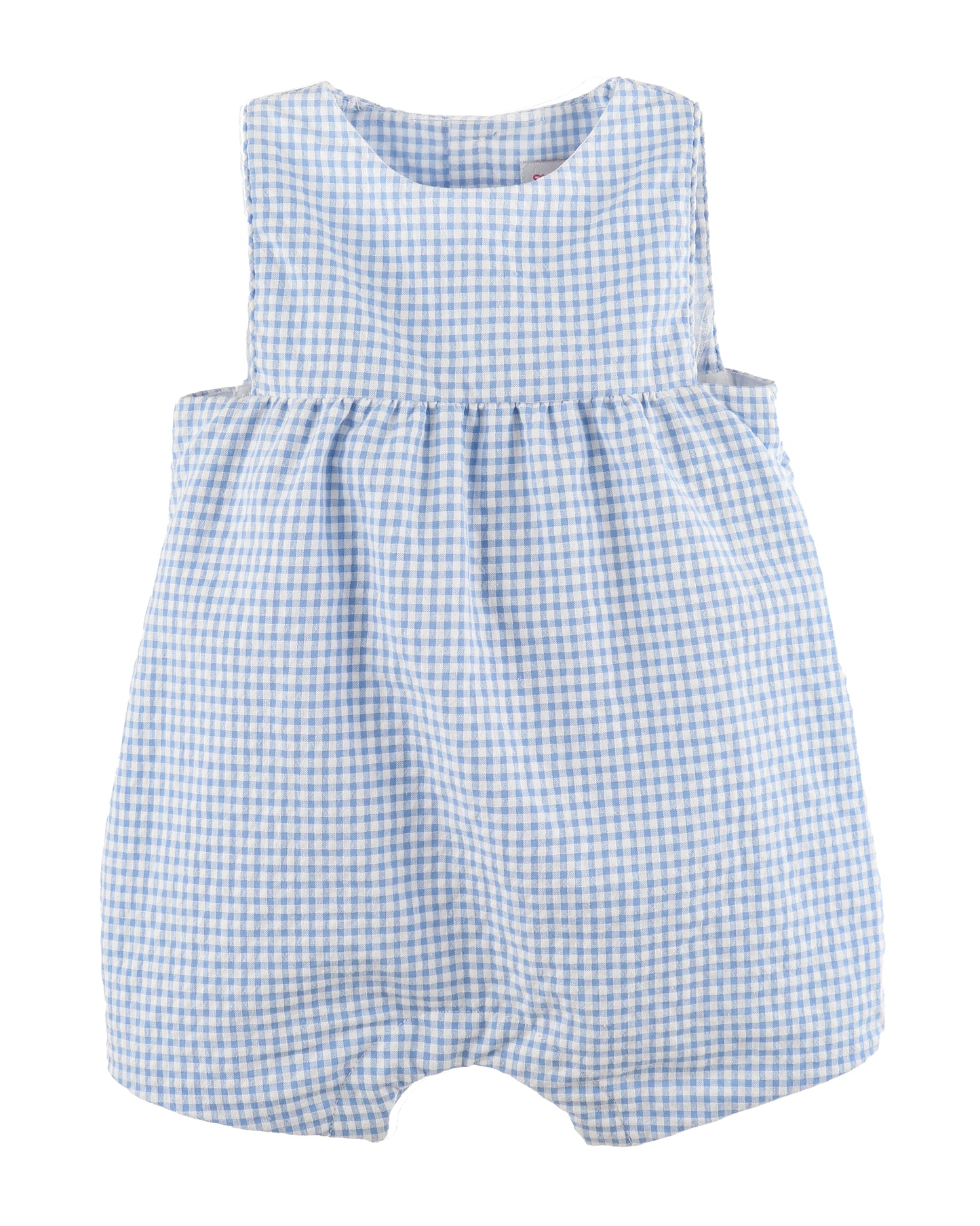 Classic Blue Gingham Romper