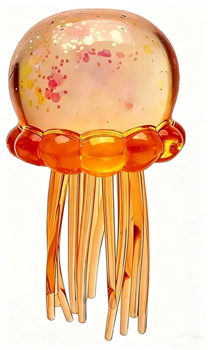 Sequin Glitter jellyfish squishy sensory toy-no brand