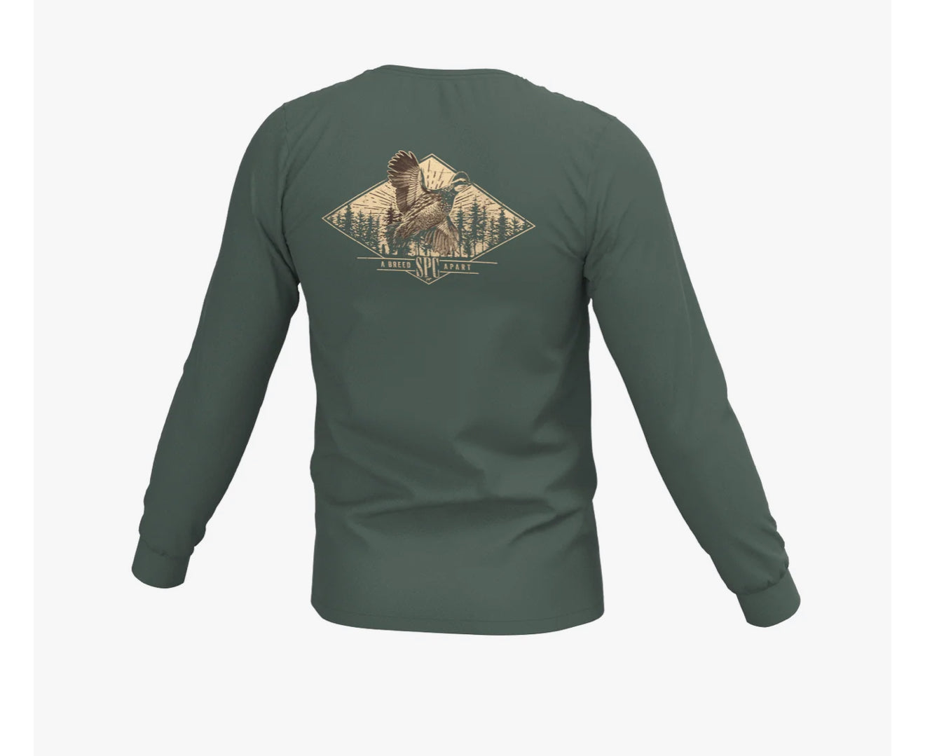 Youth Diamond Quail Long Sleeve Pocket Tee