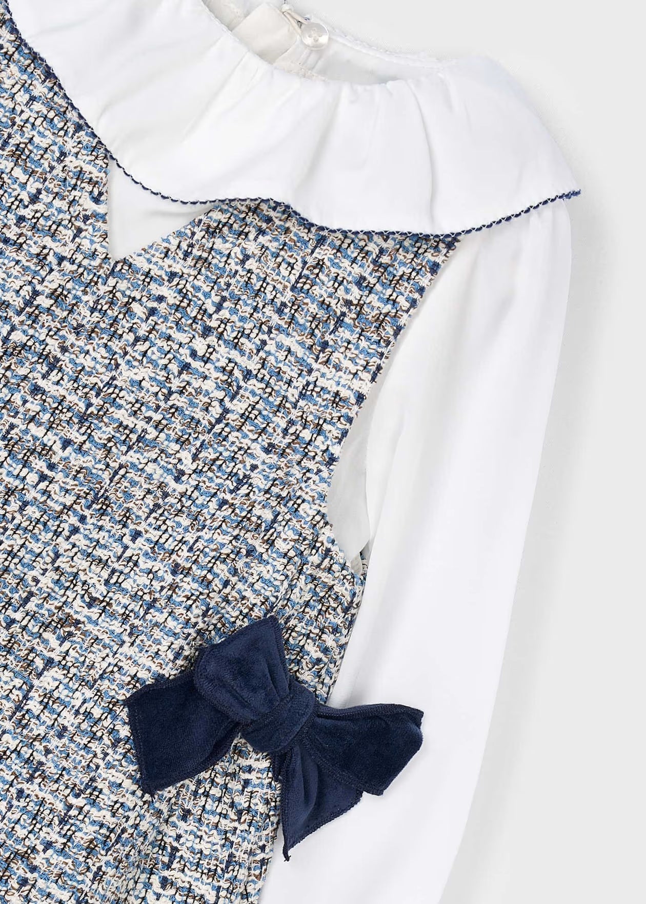 Girls Pinafore Tweed Dress