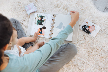 Deer Print Square Baby Memory Book