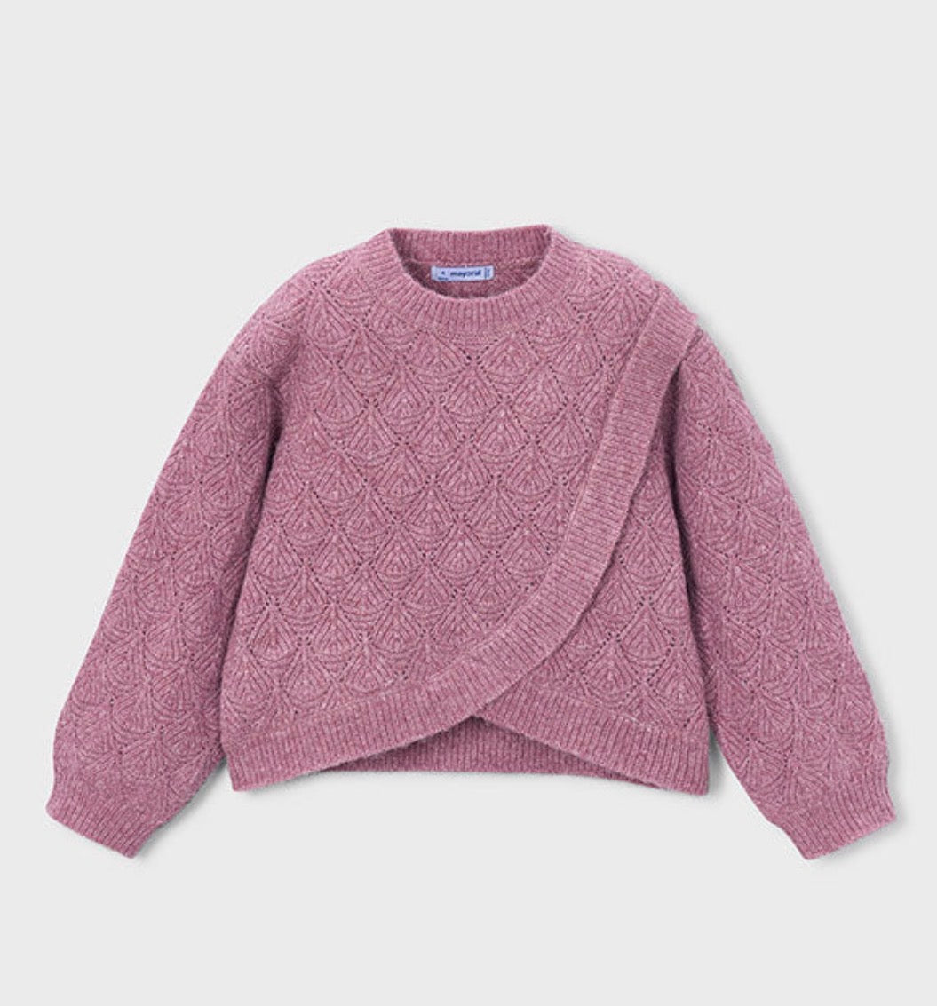 Printed Mauve Sweater