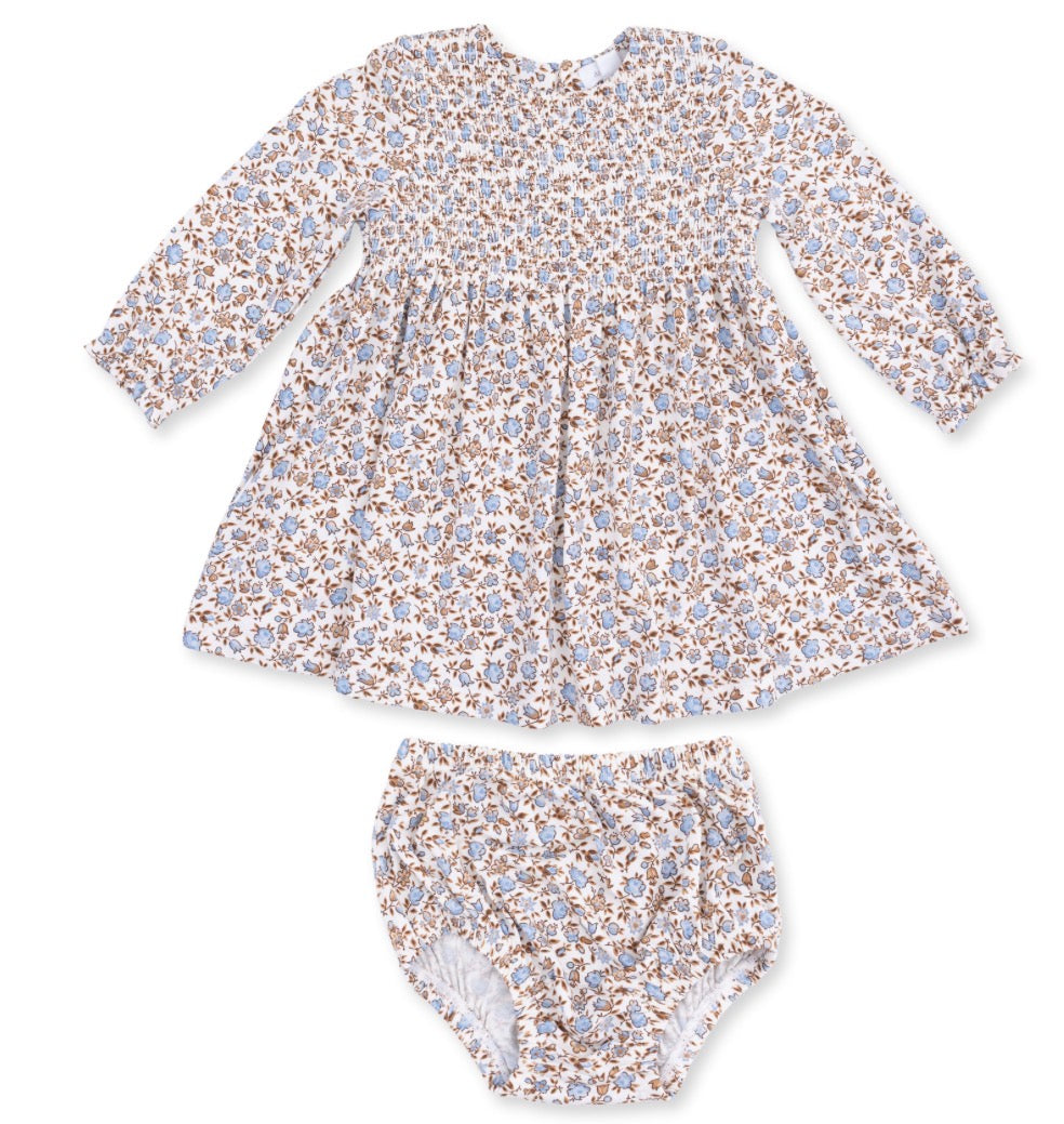 Hazel Floral- Caitlyn Smocked Dress and Bloomer