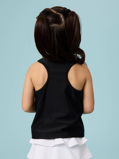 Girls Black Active Tank Top
