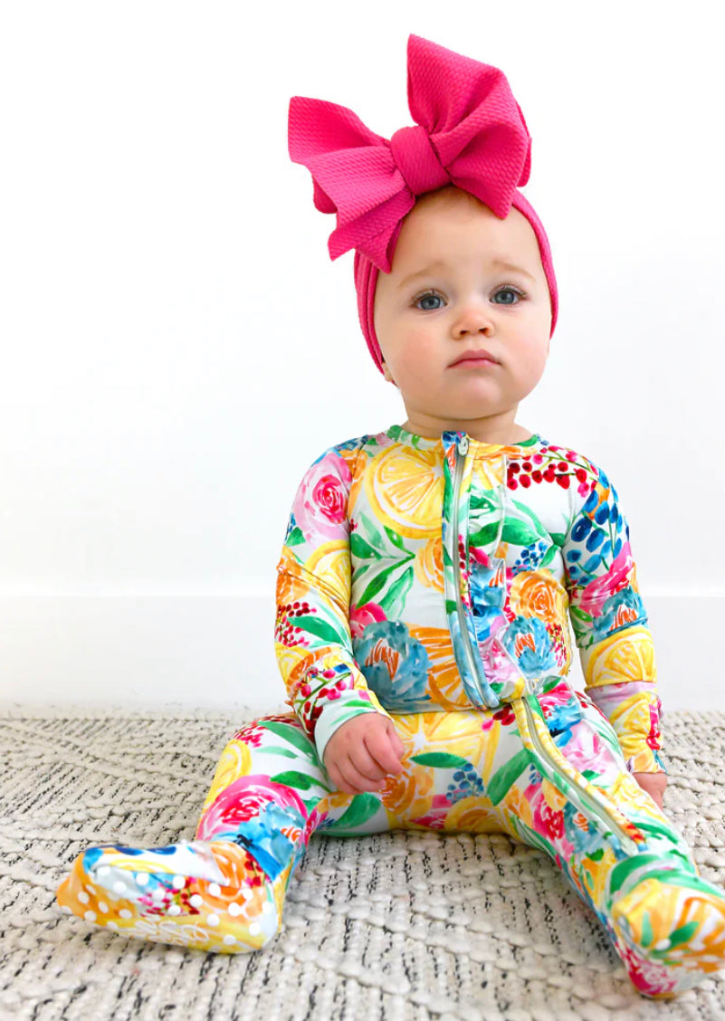 Lillyana Ruffle Zipper Converter Footie