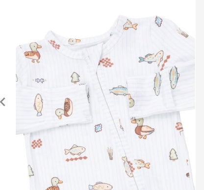 Lake Cuties 2way Zipper Footie