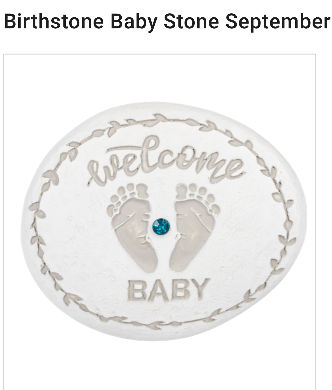 Sweet Baby Birthstone Keepsake