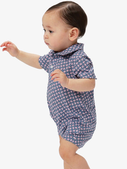 Home Run Polo Romper