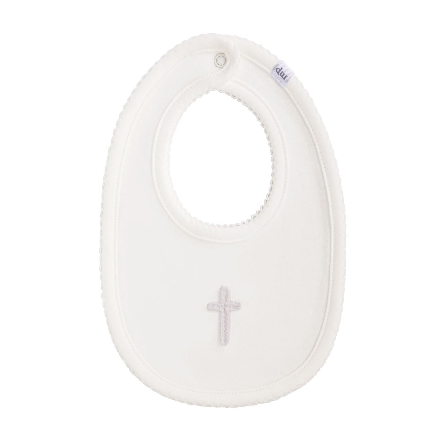 Ivory Crochet Cross Bib