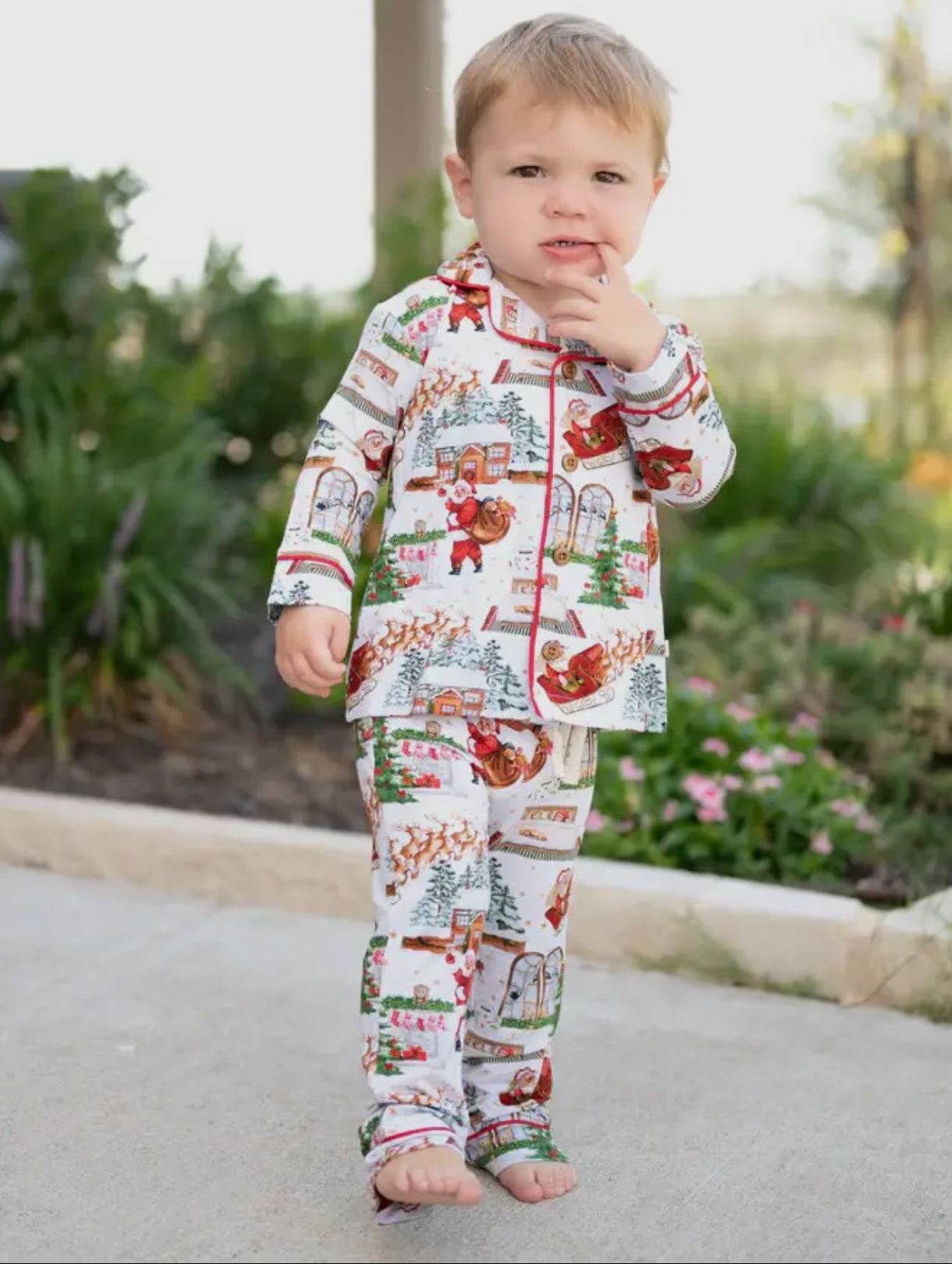 Night Before Christmas Traditional Bamboo Button Down PJ’s
