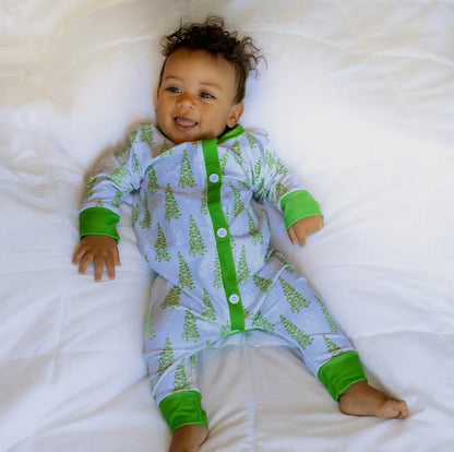 Christmas Tree Romper  Pajamas