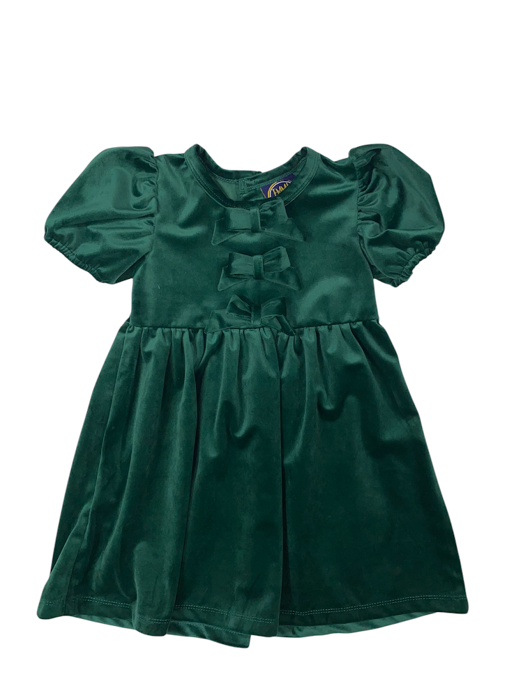 Emerald Velvet Dress