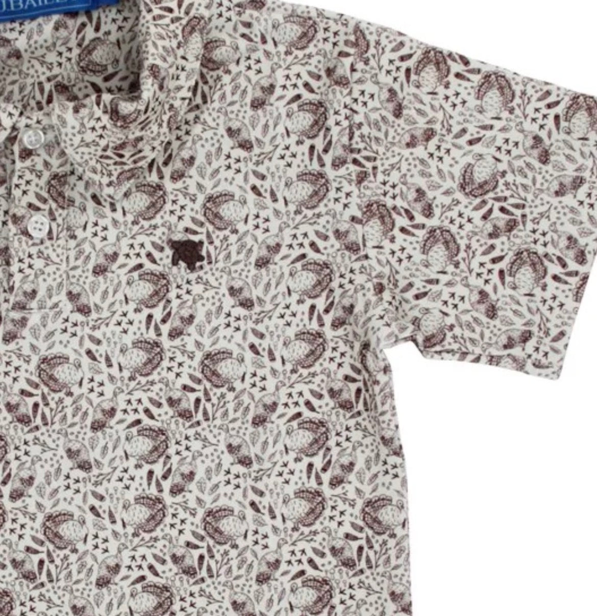 Turkey Print Performance Polo
