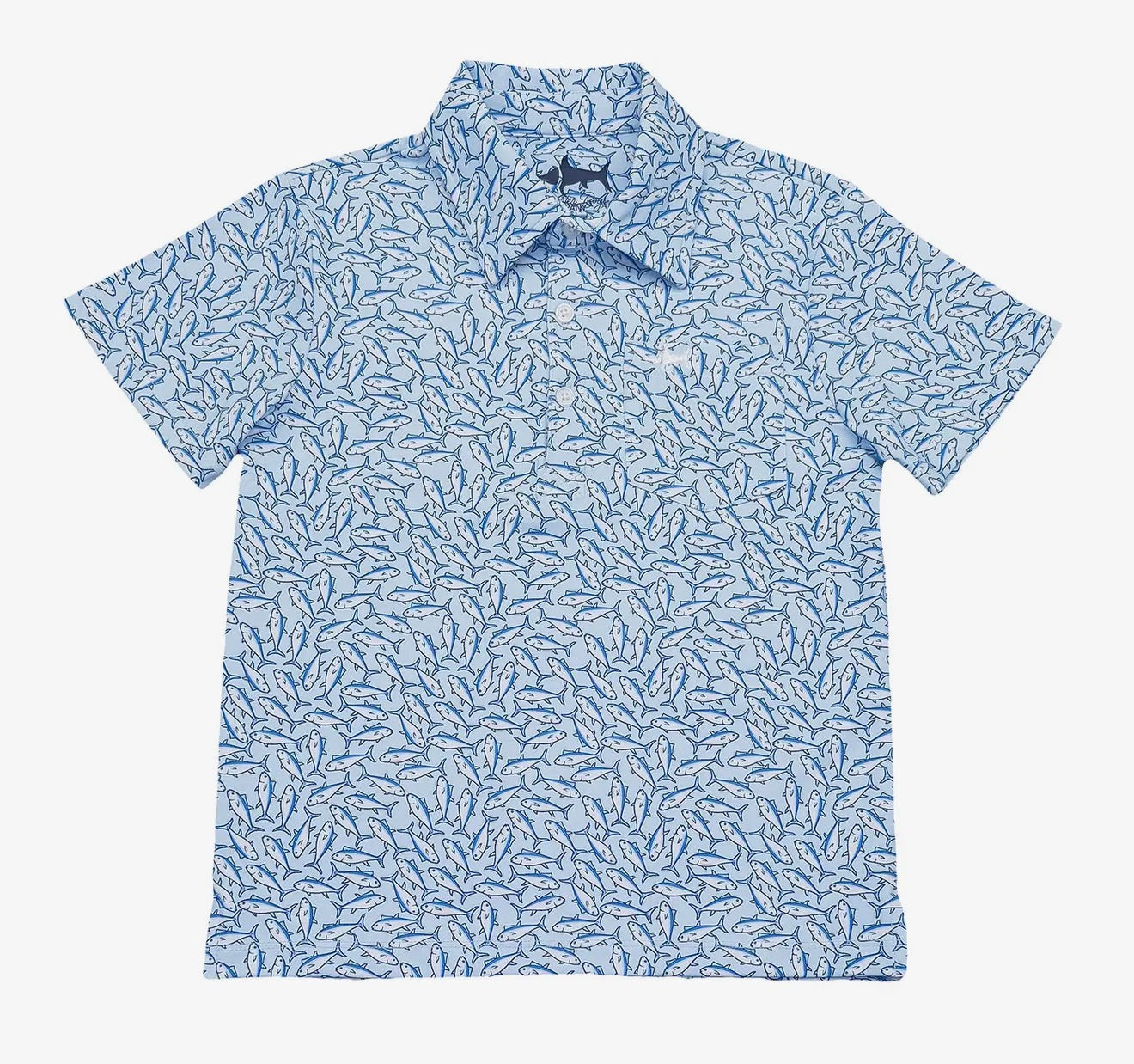 Inshore Boys Performance Ss Polo -Tuna