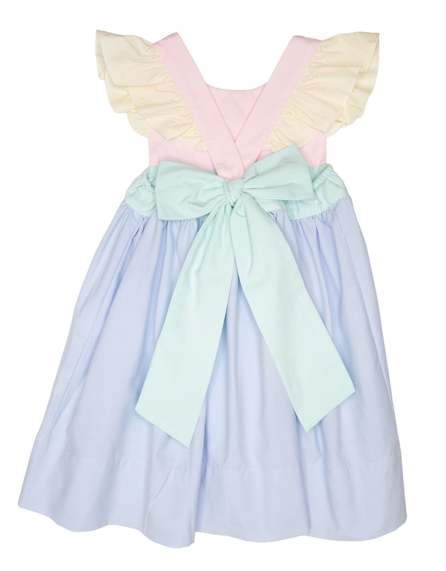 Color Block Bow Back Dress