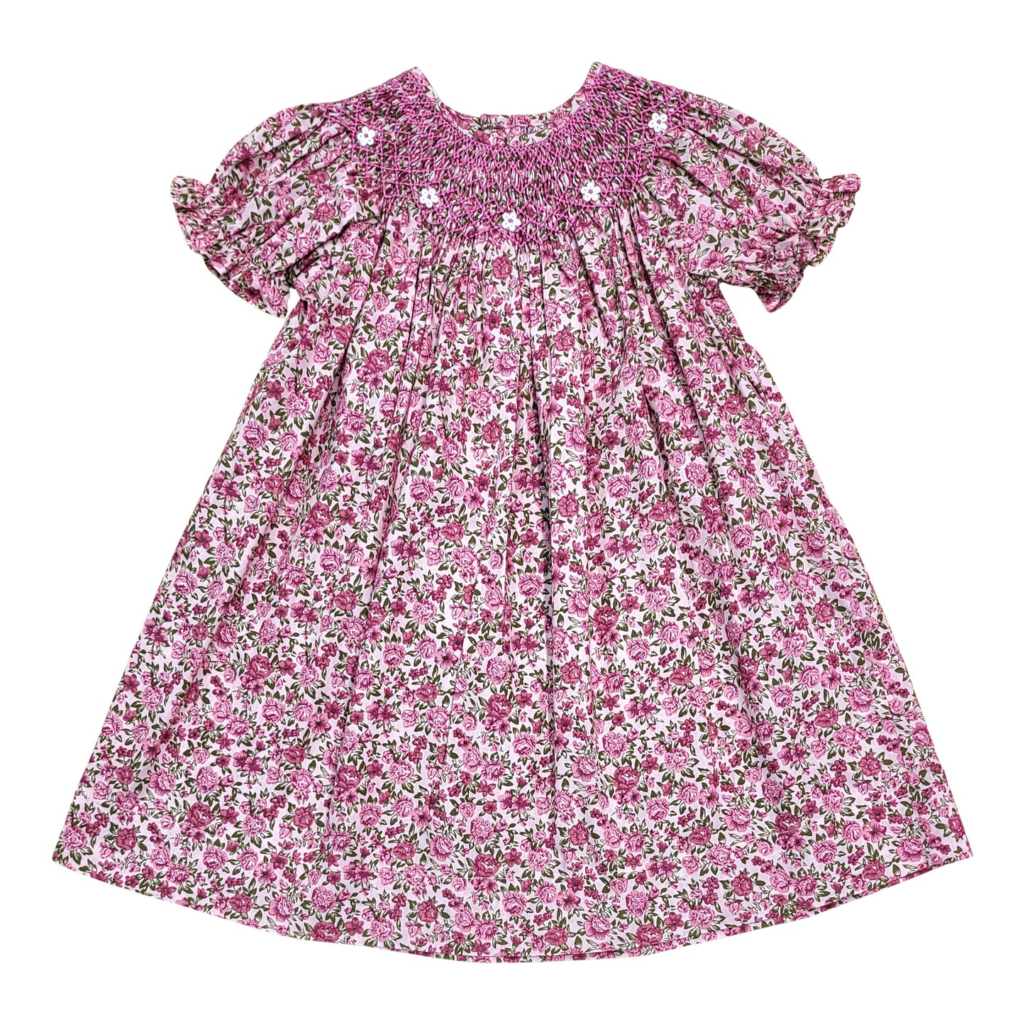 Rein Hot Pink Smocked Dress