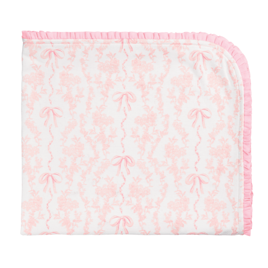 Toile Bow Arrival Blanket