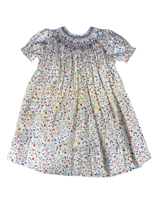 Smocked Floral Dress