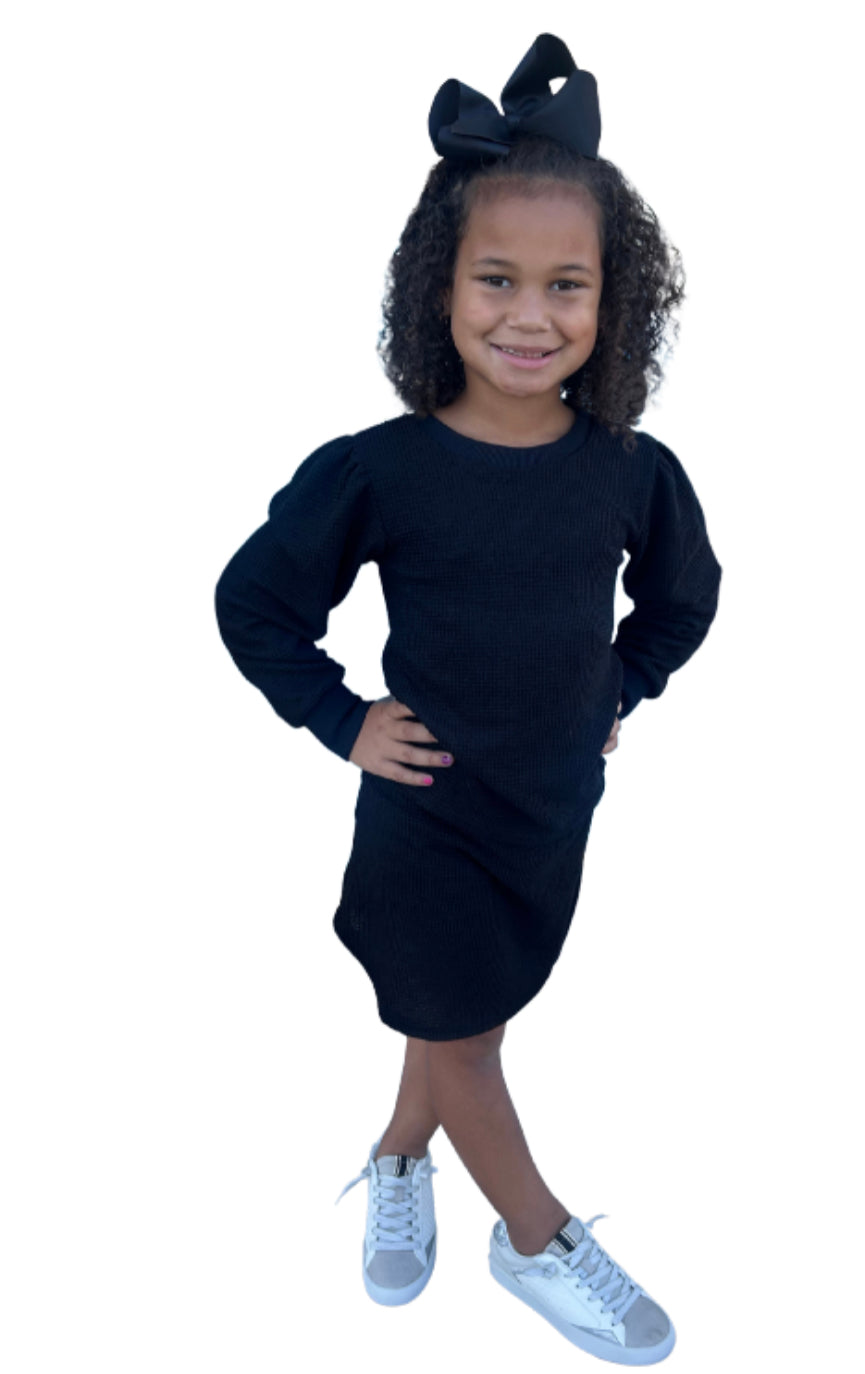 Black Waffle Skort