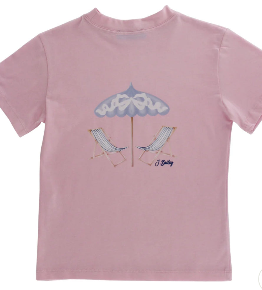 S/S Logo Tee- Beach Chair On Sorbet