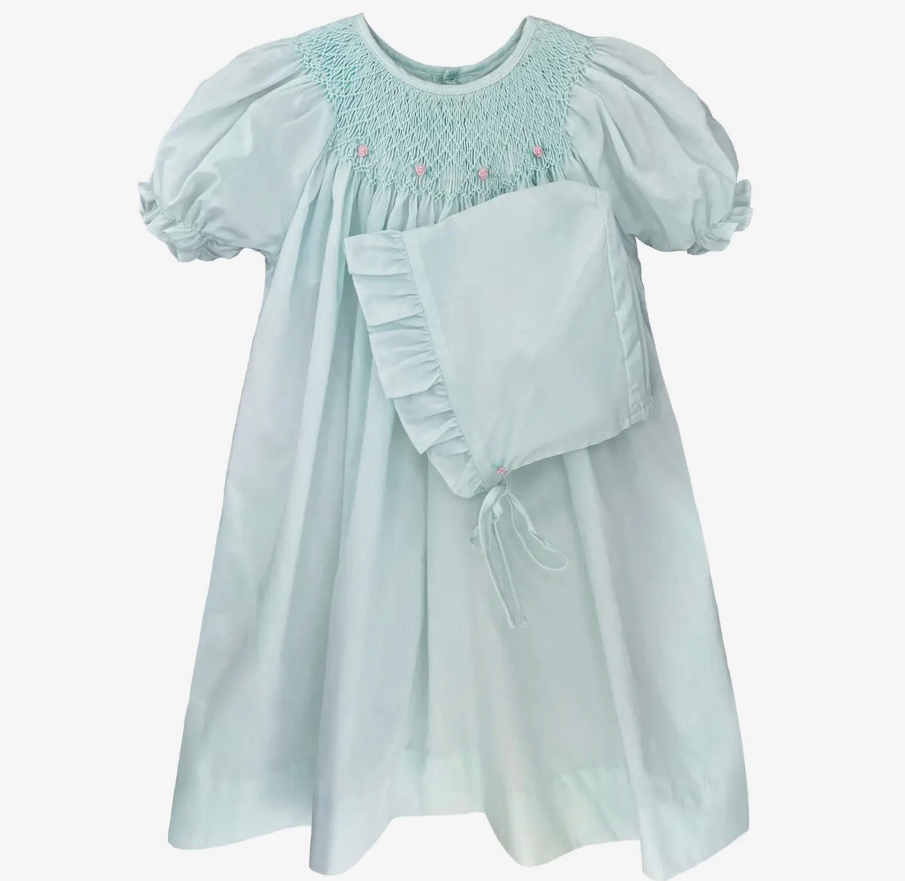 Smocked Daygown Mint