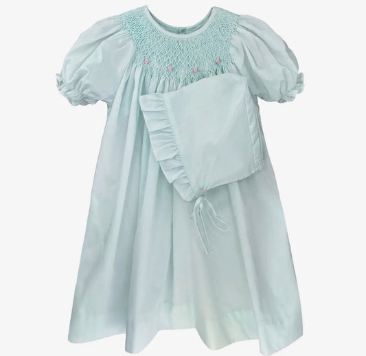 Smocked Daygown Mint