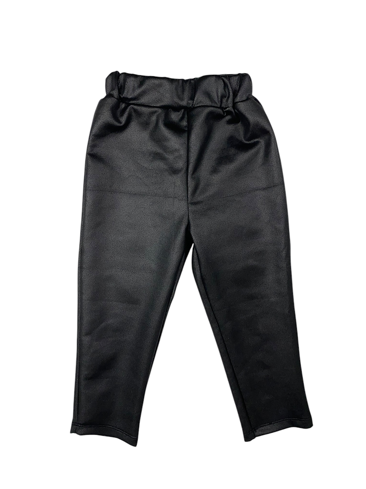 Faux Black Leather Leggings