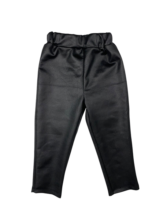 Faux Black Leather Leggings