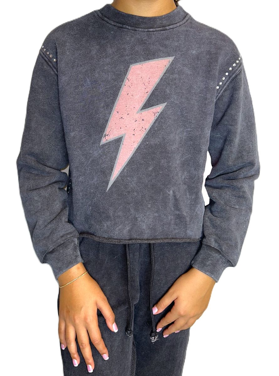 Acid Wash Love Sweatshirt