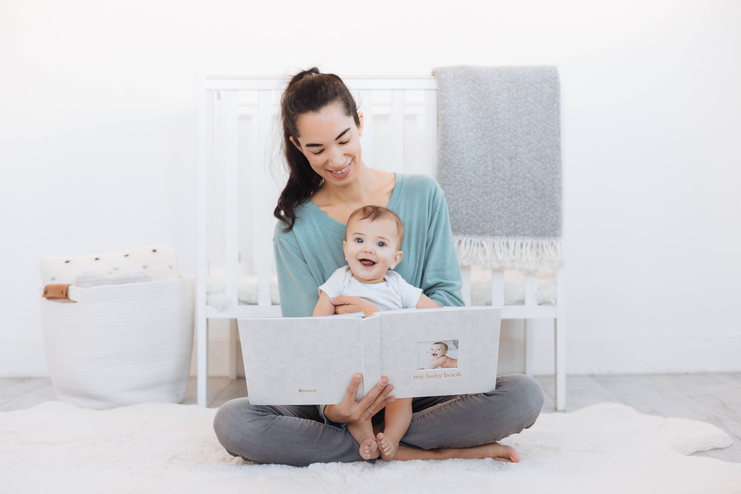 Deer Print Square Baby Memory Book