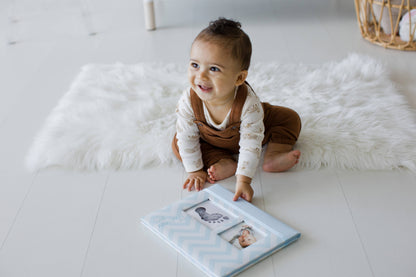 Chevron Baby Book and Clean-Touch Ink Pad Kit