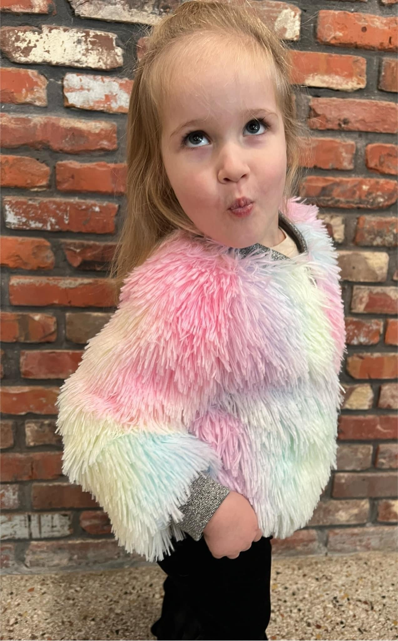 Rainbow Shaggy Coat