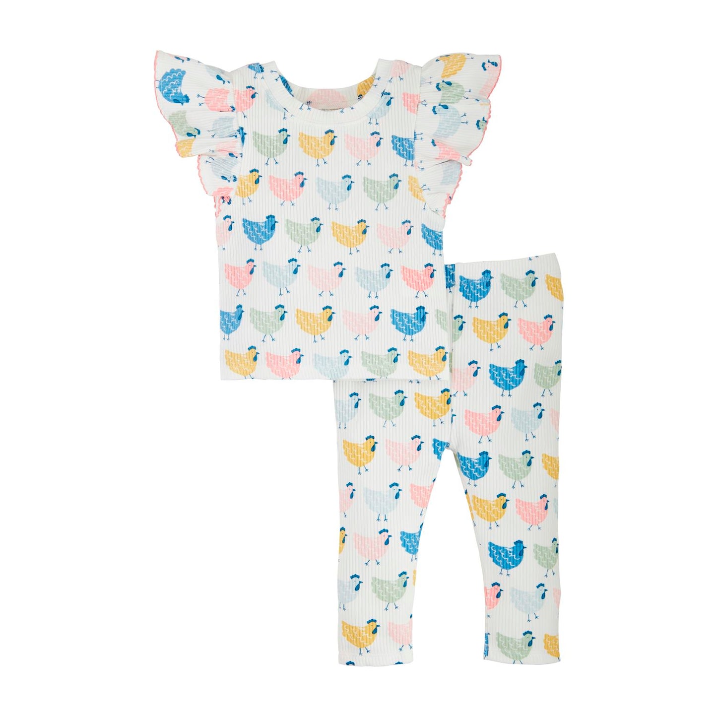 Chicken Print 2pc Set