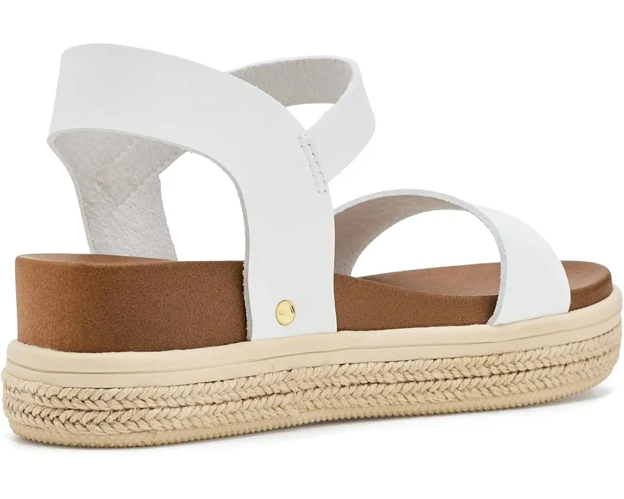 Pyper White Wedge Sandal