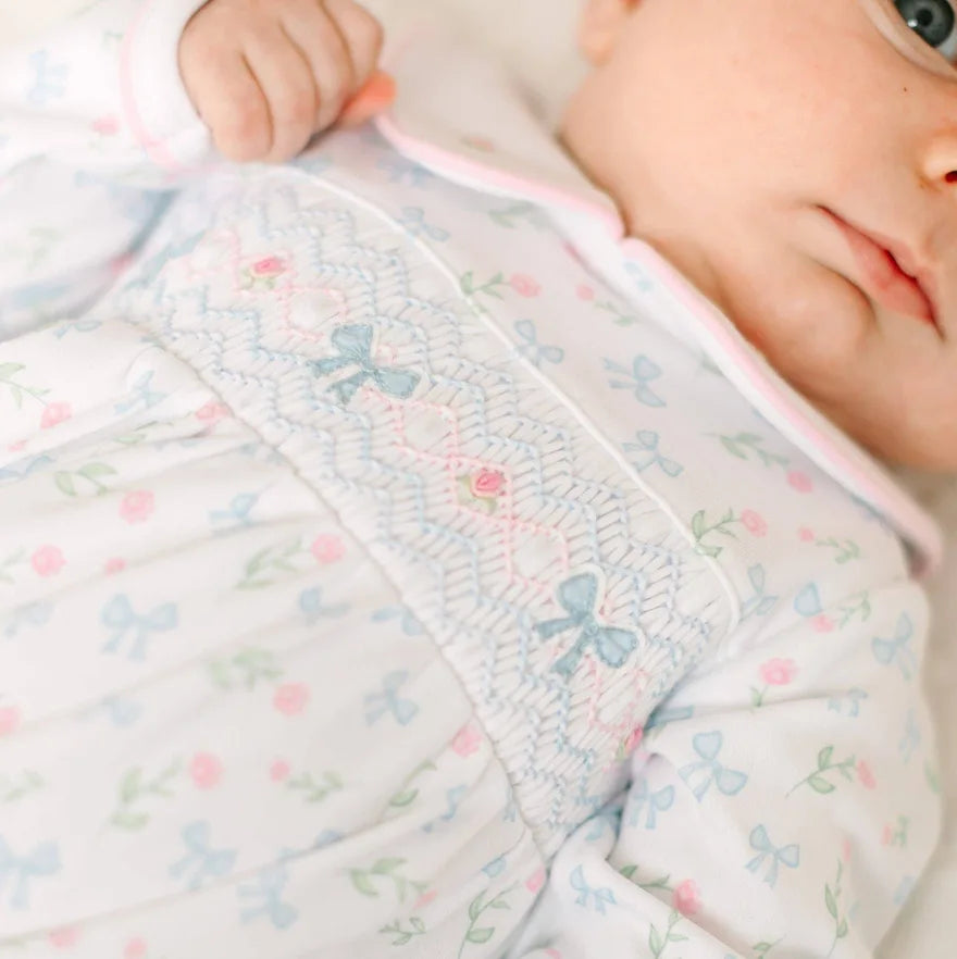 Evelyn’s Classics Smocked Footie