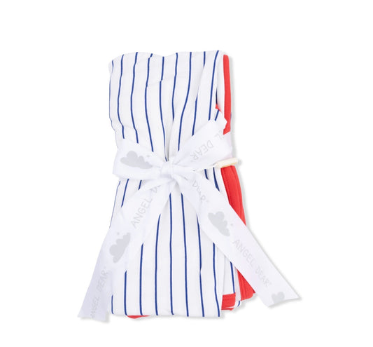 Baseball Stripe - 2 Ply Blanket With Binding