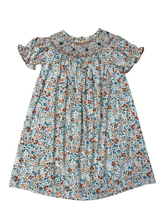 Autumn Blooms Smock Dress