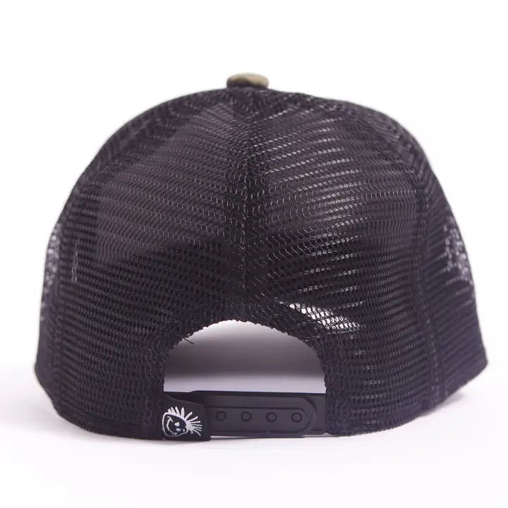 Camo American Flag Trucker Hat