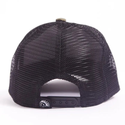 Camo American Flag Trucker Hat