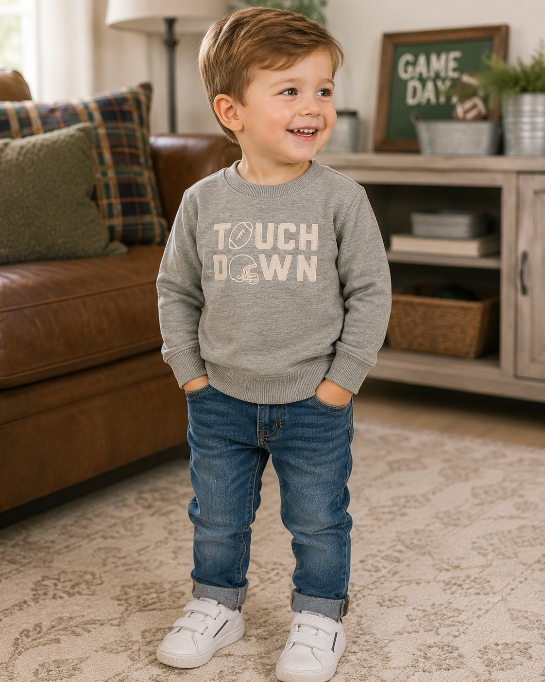 Touchdown Sweatshirt -Grey