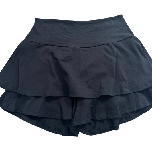 Black Cotton Skort