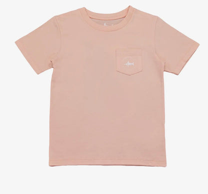 Boys Offshore Boat Ss Graphic Tee- Salmon