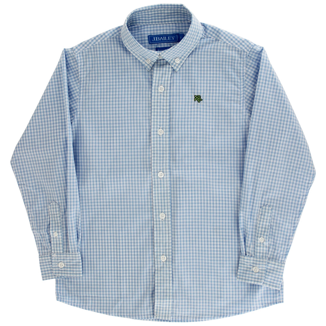 Roscoe Blue Check LS Button Down