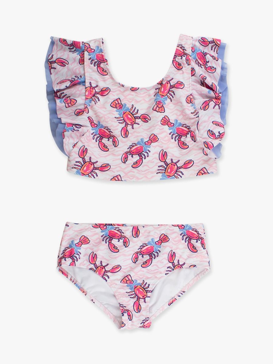 Pink Lobster Lagoon Butterfly Tankini