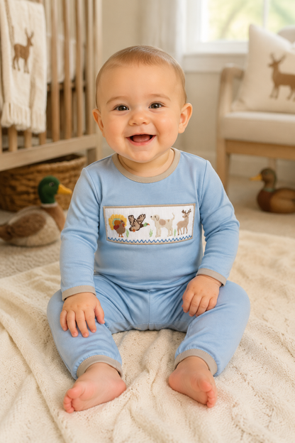 Boys Life Smocked Romper
