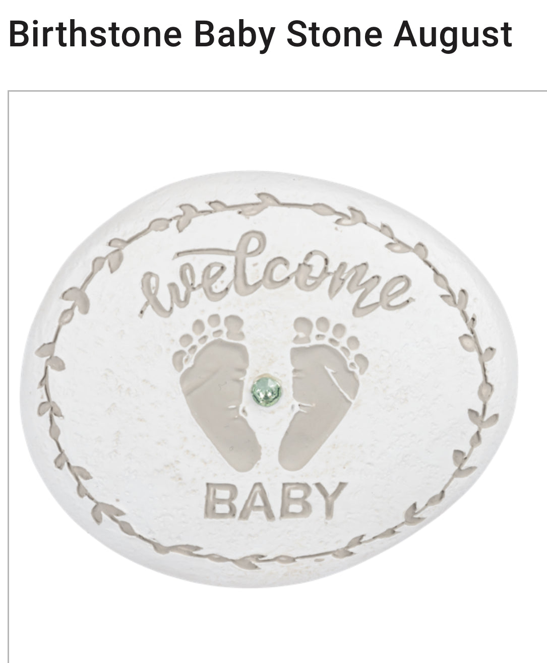 Sweet Baby Birthstone Keepsake