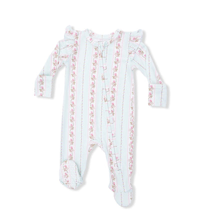 Antoinette Stripe 2 Way Ruffle Footie